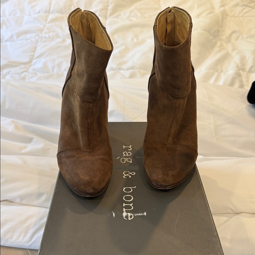 Rag & Bone Brown Suede Ankle Boots